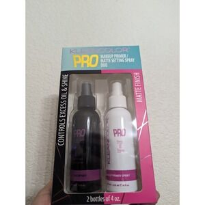 KLEANCOLOR PRO MAKEUP PRIMER & MATTE SETTING SPRAY DUO 4 OZ EA WITH SEALED BOX